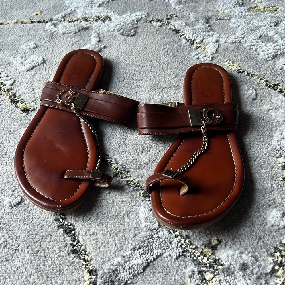 Brown sandals, size 6, GBG